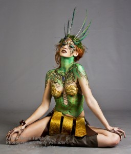 Photo: Terry Verinder Model: Chiara Elizabetta Artist: Mona