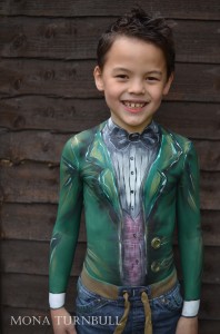 Painted suit by Mona