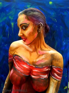 Fine Art Body Painting by Mona Turnbull Model: Jade Marie
