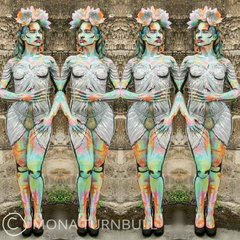 pop art body paint